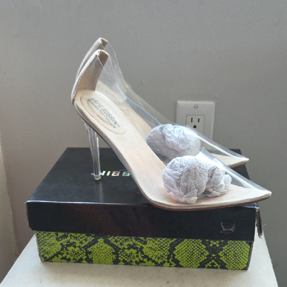 Cape Robbin Transparent and Nude Heels